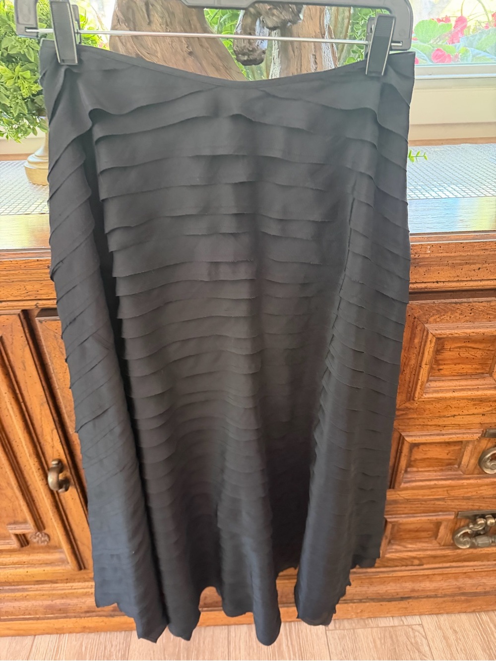 J.jill silk pleated skirt